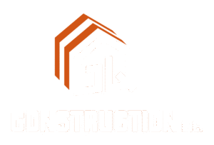 GQ construction logo en couleur et blanc
