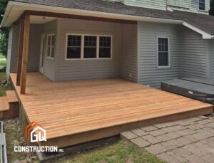 Patio en bois réalisé par GQ construction