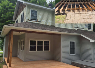 Patio en bois réalisé par GQ construction
